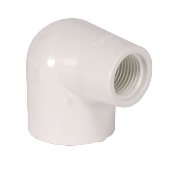 Coude à 90°, 3/4", blanc