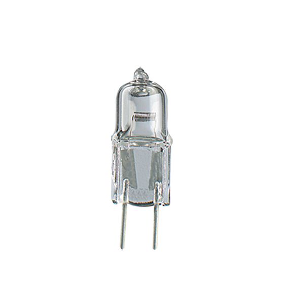 Ampoule halogène T4 JC, 12 volts, culot GY6.35 bi-pin, clair