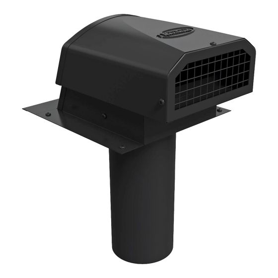 Clapet d'évacuation mural VMAX-AF, 4", noir