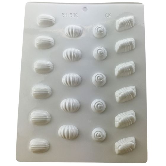 Moule à bonbons, blanc, assorties, 22/pqt