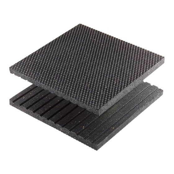 Rubber step cover – Non-Slip - Black - 24" x 36" x 3/4"