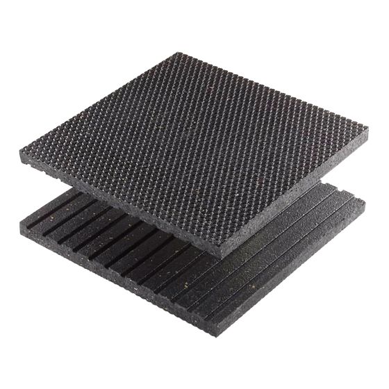 Rubber step cover – Non-Slip - Black - 36" x 48" x 3/4"