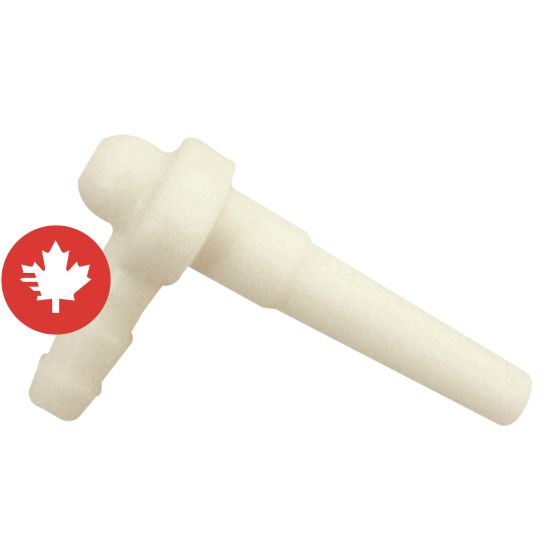 Chalumeau avec sapin Maxflow, 5/16", blanc