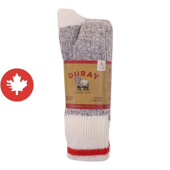 Wool Work Socks - Grey - Sioze Large