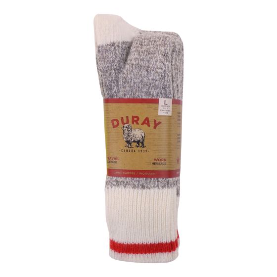 Wool Work Socks - Grey - Sioze Large