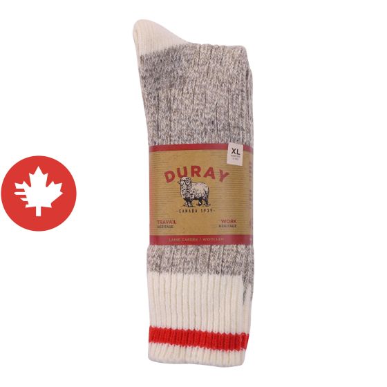 Wool Work Socks - Grey - Sioze X-large