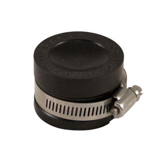 Bouchon flexible en PVC, 4", noir