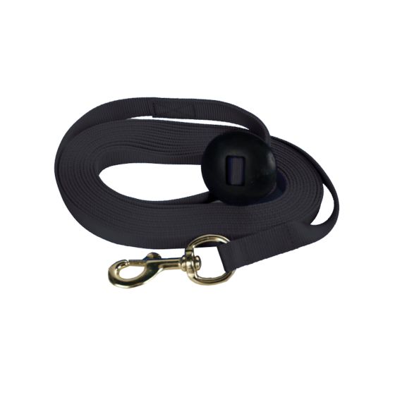 Nylon Lunge Line - Black - 1" x 25'