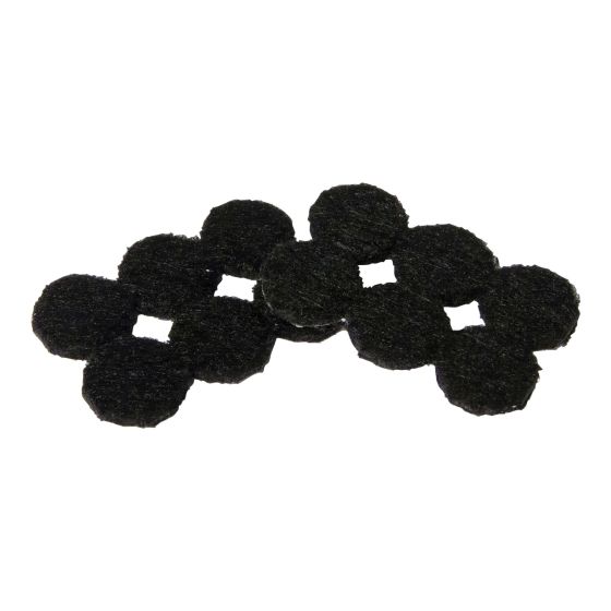 PRO-TEC Self-Adhesive Round Medium Felt Pads - Black - 3/4" - 24/Pkg