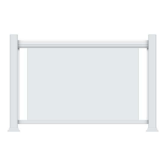 Legacy kit for glass railing - White - 48" x 42"
