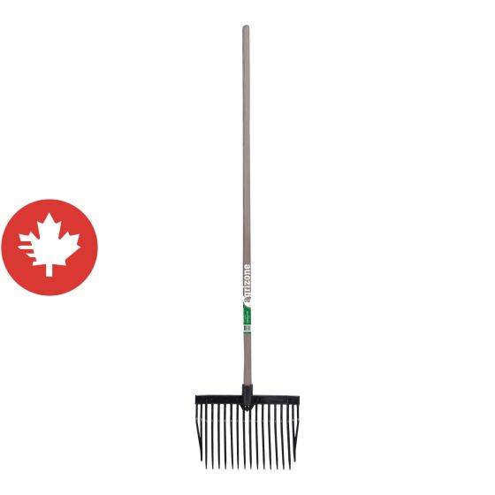 Fourche à litière 10", 16 dents, polycarbonate