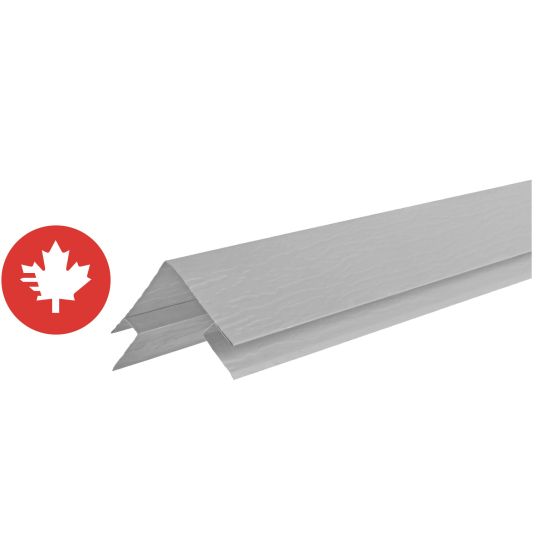 Coin extérieur CanExel Ridgewood D-5 et Ultraplank, 1/2" x 10', Gris brume