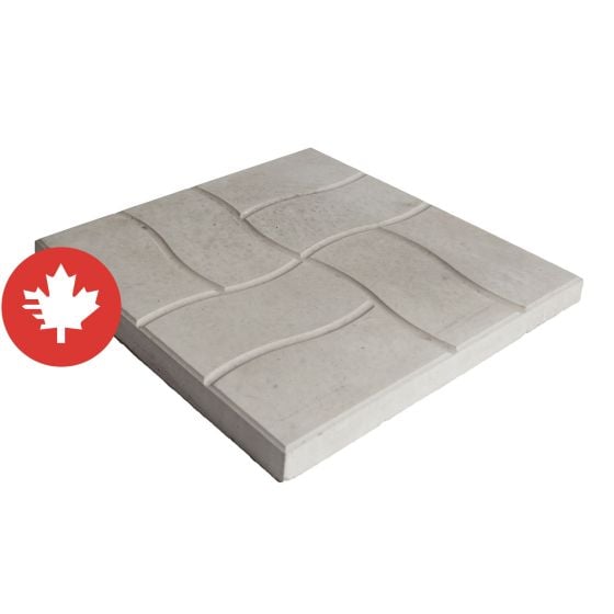Interlock Slab - 1 1/2" x 18" x 18" - Light Grey