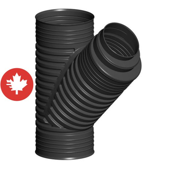 "Y" en plastique, 6", noir