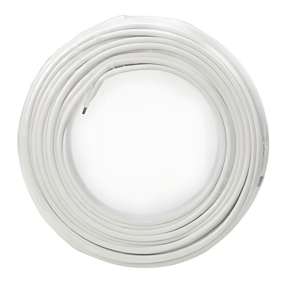 Fil domestique construction, 14/3 NMD90, 15 A, blanc, 10 m