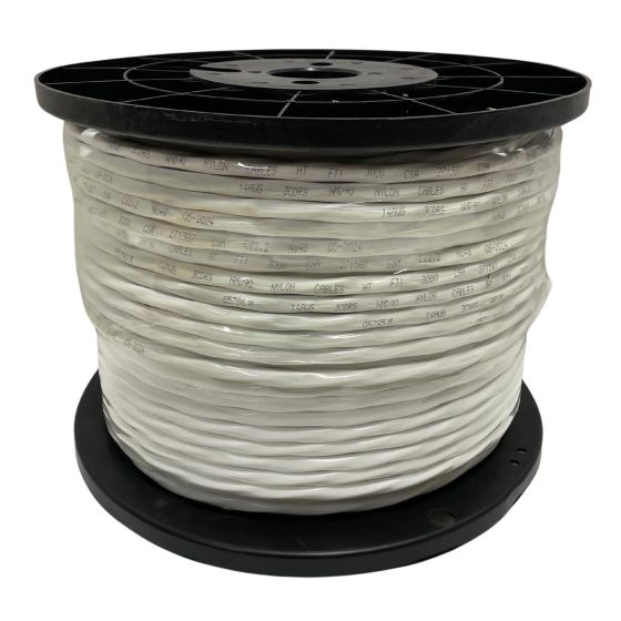 Fil domestique construction, 14/3 NMD90, 15 A, blanc, 150 m