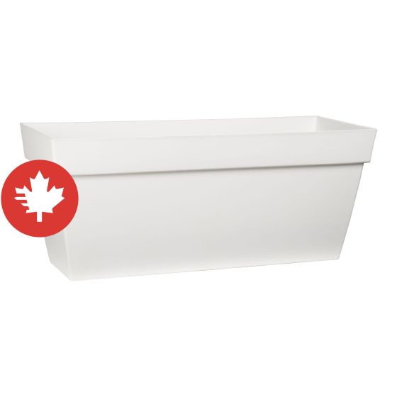 Jardinière Viva, blancm 24" x 10" x 9"