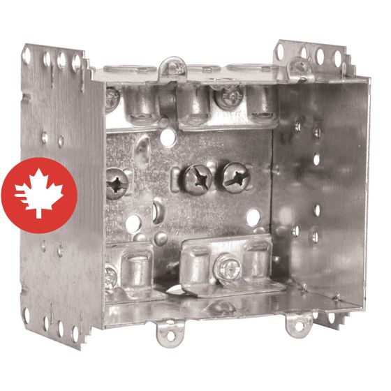 Boîte électrique rectangulaire, 5" x 3" x 2", 2 groupes