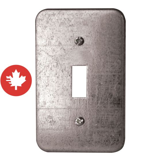Plaque d'interrupteur en métal