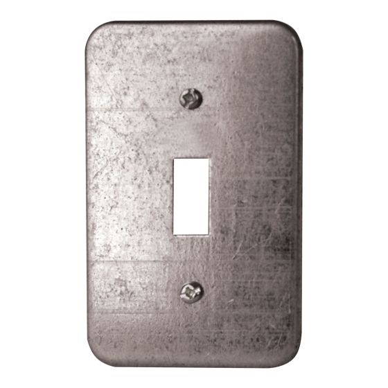 Plaque d'interrupteur en métal