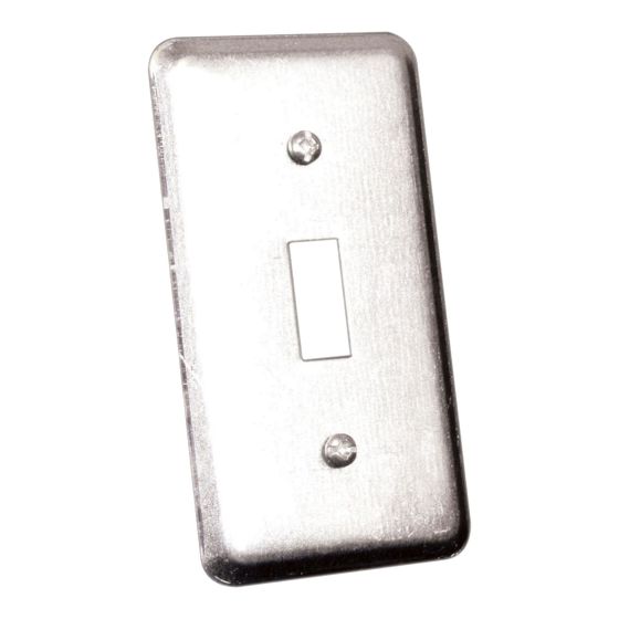 Plaque d'interrupteur en métal, 2 1/2" x 4" x 1 7/8", série 2020