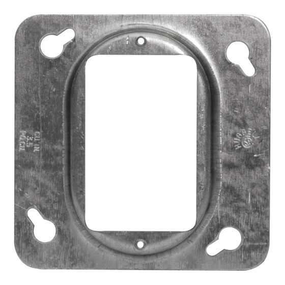 Raised square metal cover