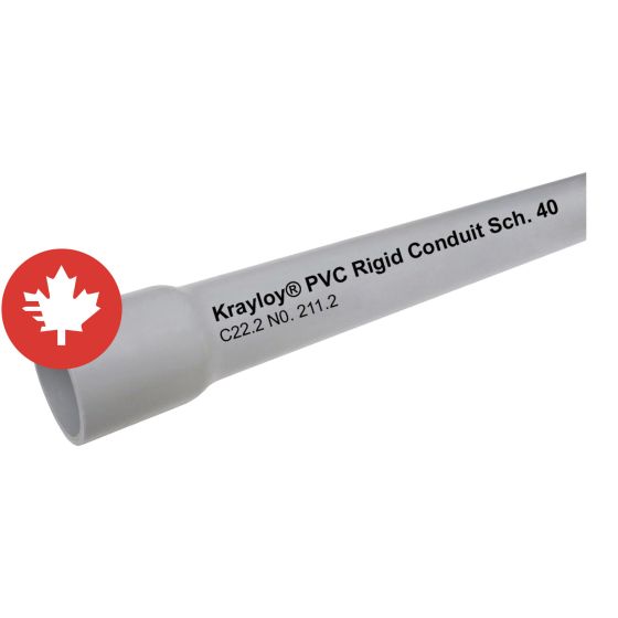 PVC Duct - 1 1/4" X 10'