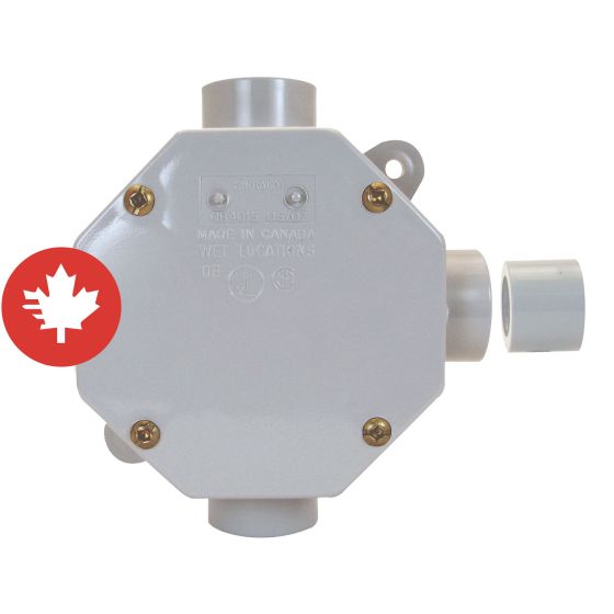 Boîte ronde avec couvercle en PVC