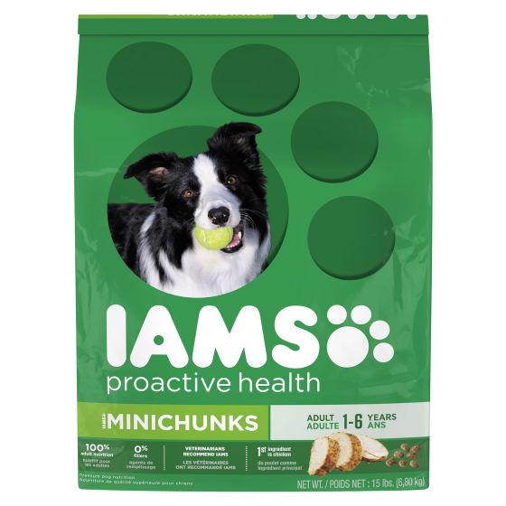 Nourriture pour chien adulte 1-6 ans Proactive Health Minichunks, poulet, 6,8 kg