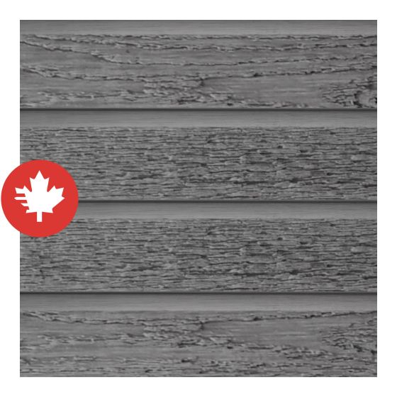 Revêtement Ridgewood D5, 12" x 12', Loup gris