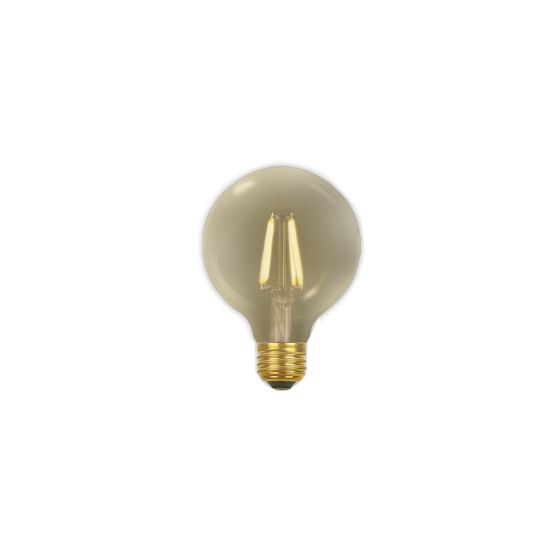 Ampoule DEL à filament, type G, blanc doux, fumée, 5 W