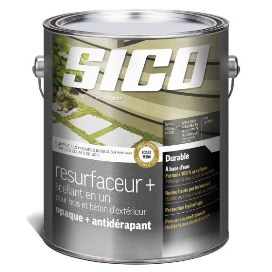 Resurfacer & Sealant for Exterior Wood and Concrete - Solid and Slip Resistant - 3.78 l