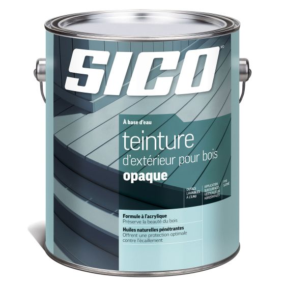 Solid Stain - Satin - White - 550 ft² - 3.78 l