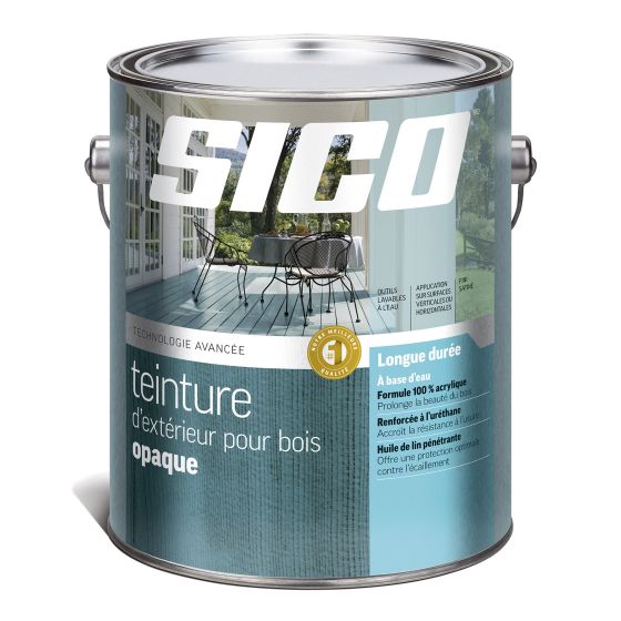 Solid Stain - Advanced Technology - Satin - White - 600 ft² - 3.78 l