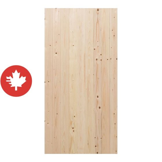 Lambris de bois, grade A, Joint en V, 3" x 8' x 5/16", couleur naturelle, 5/pqt, couvre 10 pi²