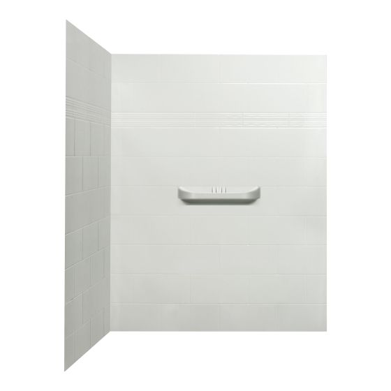 Shower Wall - Supreme - 60" - 2-piece - Acrylic - White