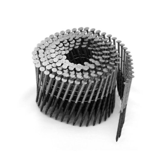 15° Wire Collated Coil Nails Roll - Bright - 3" - 2700/Pkg