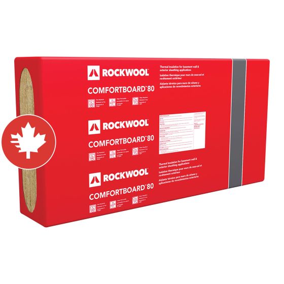 Rockwool Comfortboard 80 - 24" x 48" x 1 1/2" - 48 sq. ft
