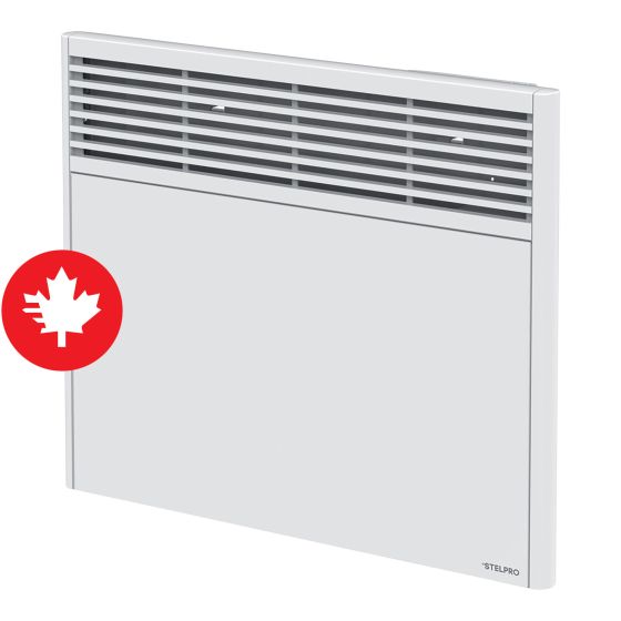 Orléans Convection Heater – No Thermostat – 240 V – 2000 W – 37.25" x 3.62" x 19.12" – White
