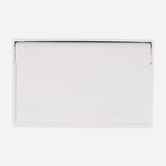 Couvercle étanche de prise DDFT, horizontal, blanc