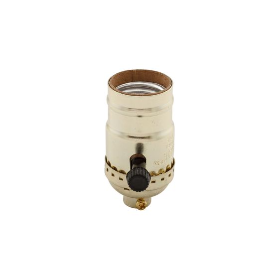 Socket with know switch