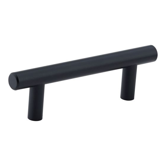 Roosevelt Contemporary Steel Pull  - Urban - Matte Black - 1/Pkg - 76  mm