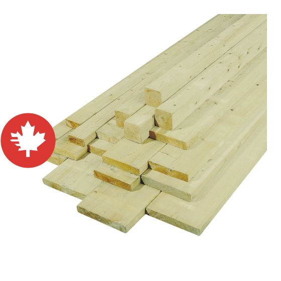 1" x 4" x 8' Spruce KD Select