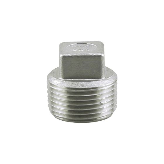 Bouchon en acier inoxydable tête carrée 3/4 PO