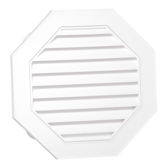 Event de pignon octogonal, 18", blanc