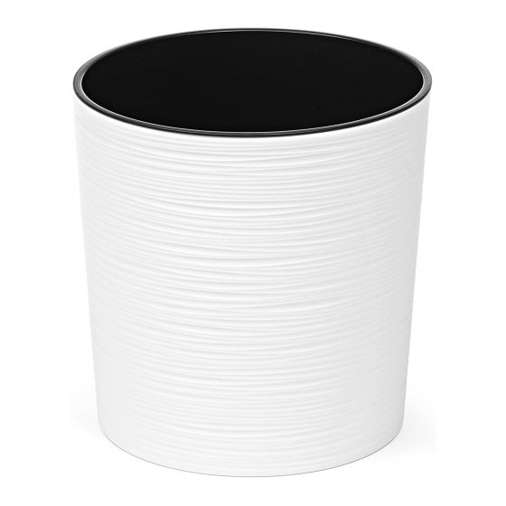 Malwa Round Flower Pot - 8" - White