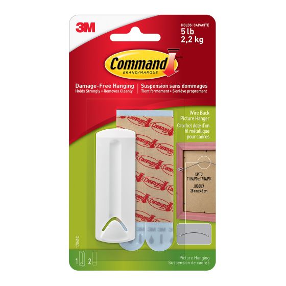 Crochets pour tableaux dotés d’un fil métallique Command