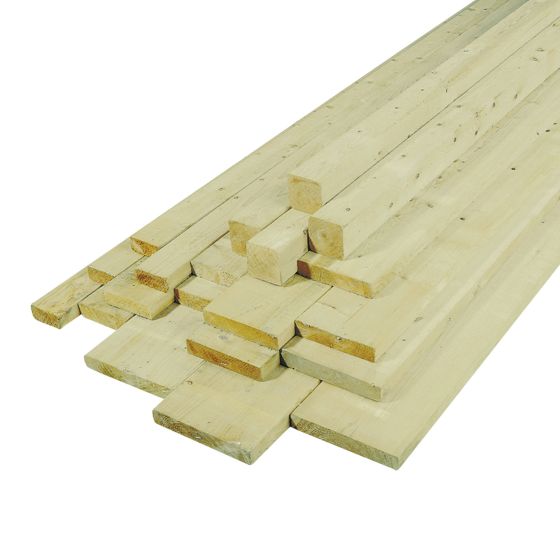 2" x 6" x 104 5/8" Épinette 2/M