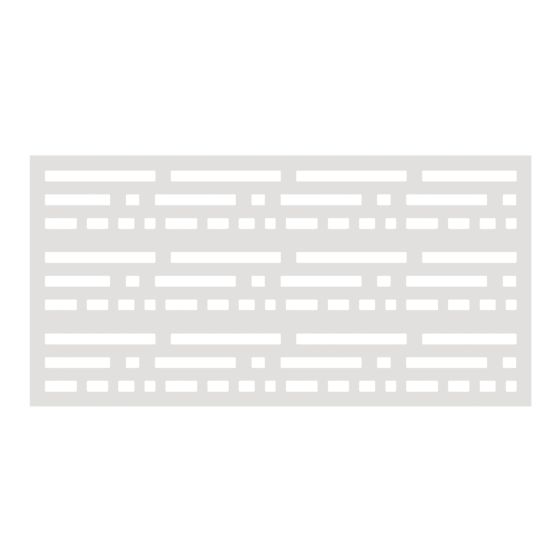 Panneau décoratif Morse, 0,3" x 4' x 2', blanc