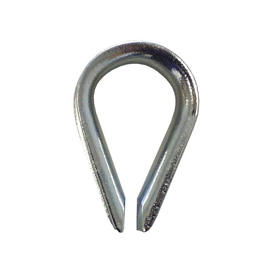 Standard wire rope thimbles - 1/4" - Pack of 10